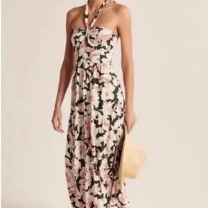 Abercrombie & Fitch Floral Halter Maxi Dress